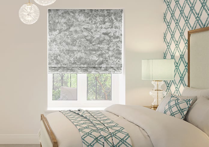 Cyrus Crushed Velvet, Glint - Motorised Roman Blind - Image 3